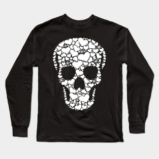 Skull with Hearts Long Sleeve T-Shirt